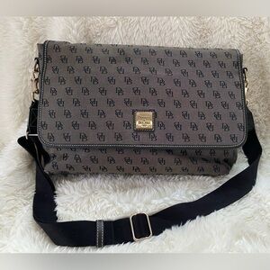 Dooney & Bourke Canvas Logo Messenger Bag